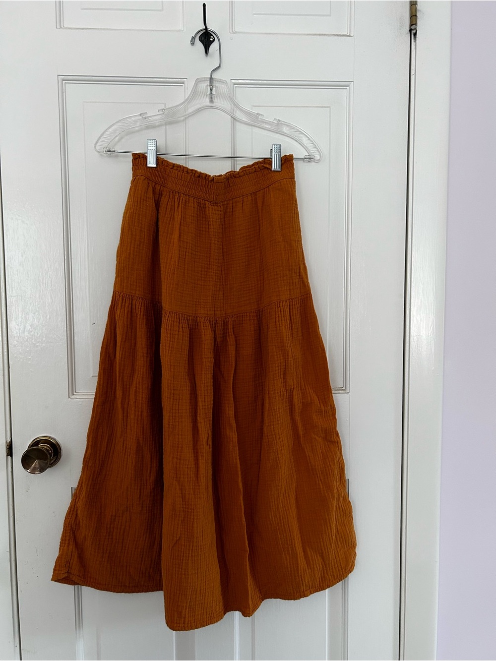 Universal Thread Rust Tiered Maxi Skirt